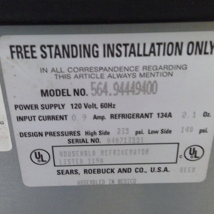 Kenmore Black 4.4 Cu. Ft. Refrigerator