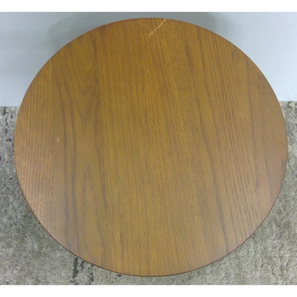 16" Round Smoked Oak Side Table (Added 08/01/2026)