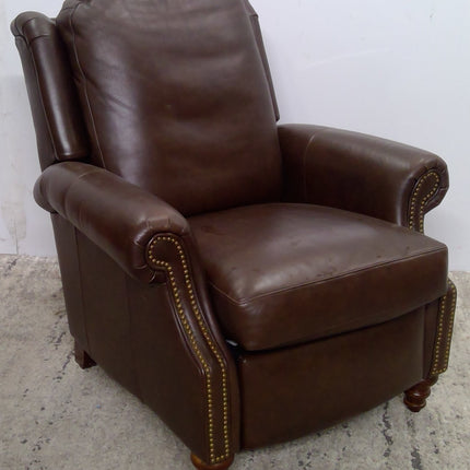 Brown Faux Leather Recliner