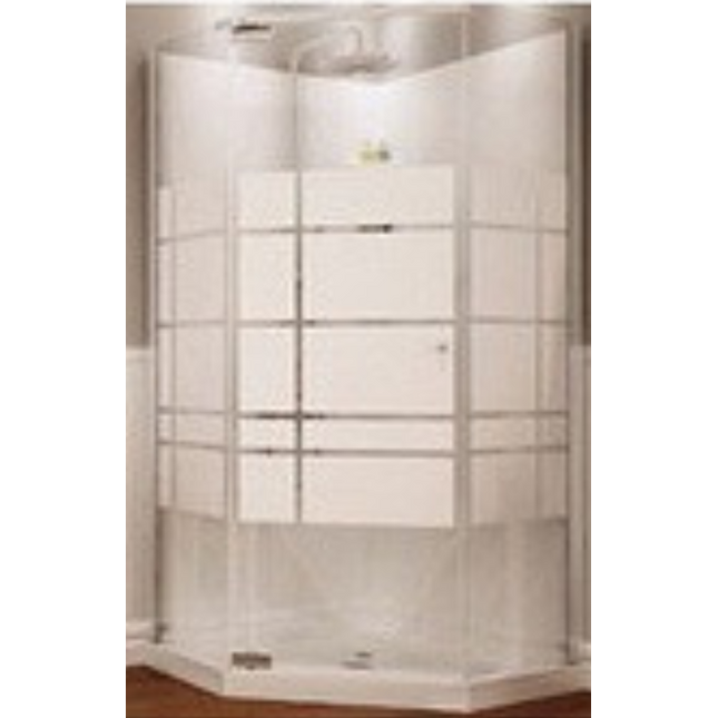 36" x 36" x 72" Corner Shower Kit