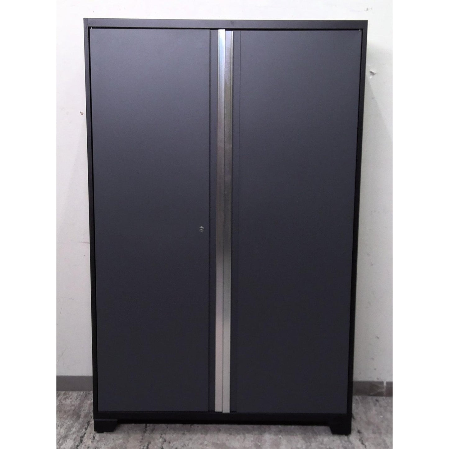 48" x 75" Black and Gray Steel Storage Locker