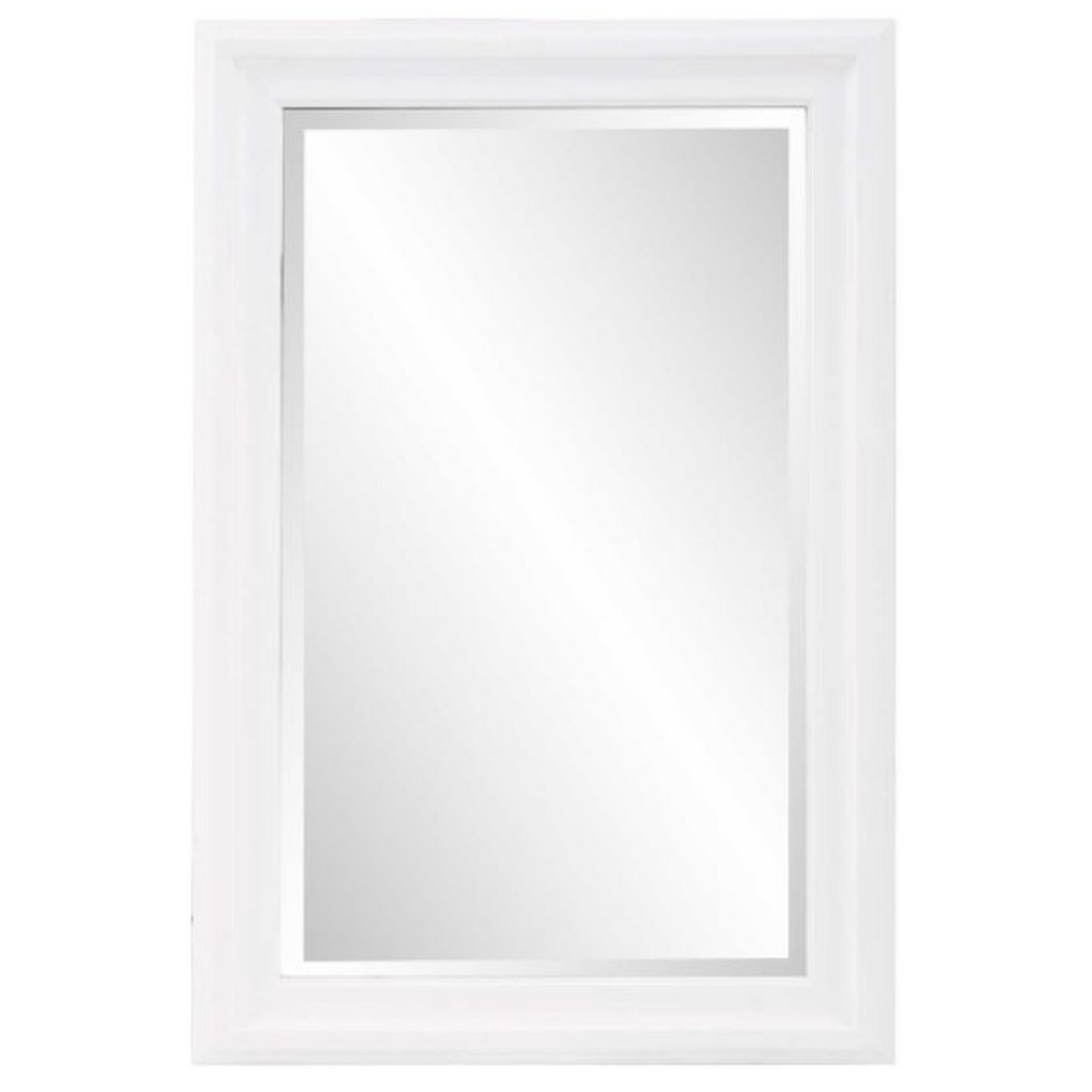 24" x 36" Matte White George Mirror