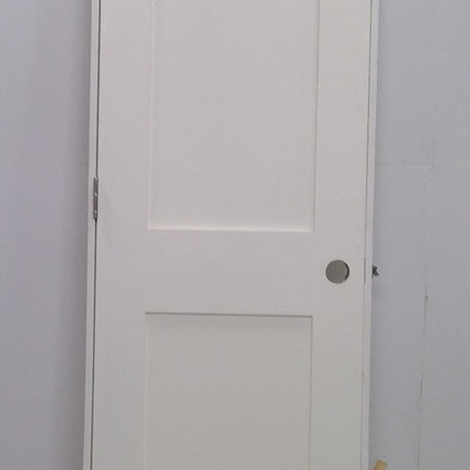 Prehung White Two Panel Interior Door 24X80 With Thick Frame