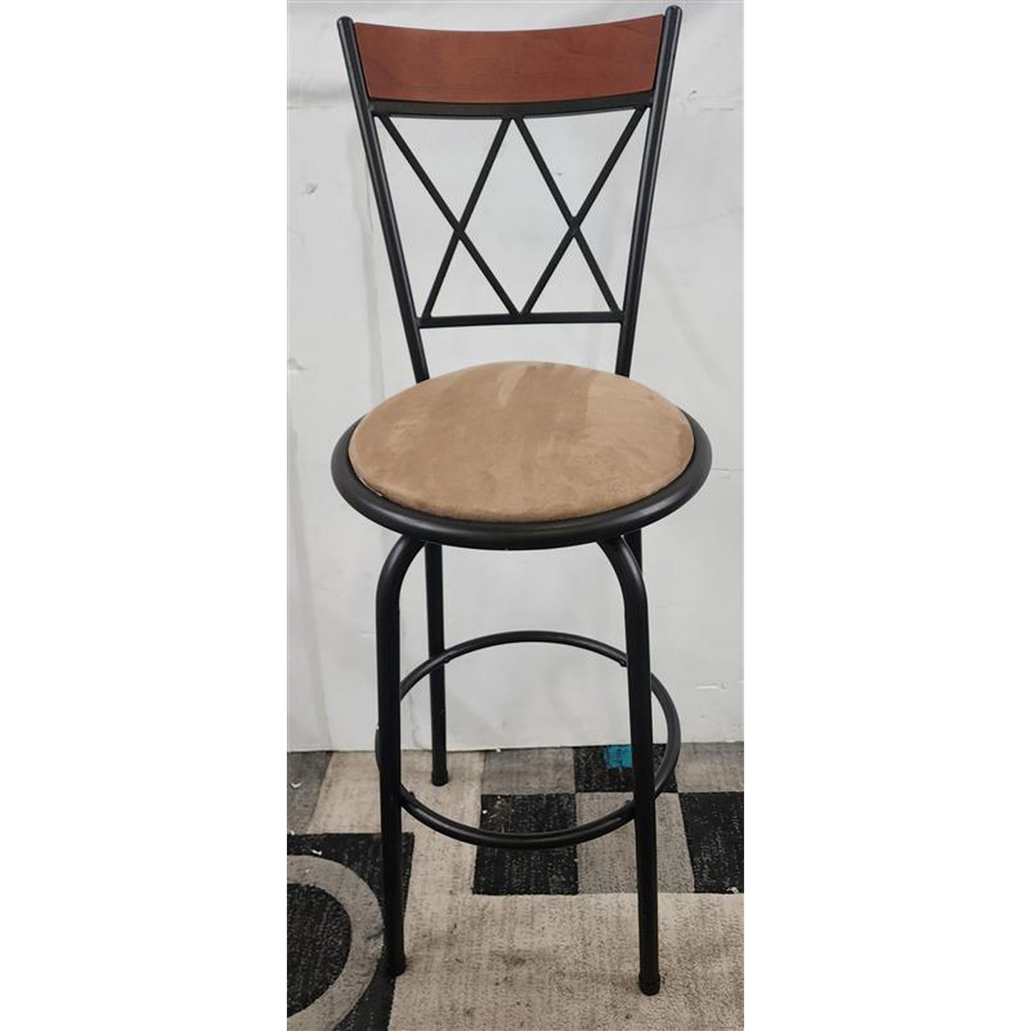 Bar Stool Wood Back