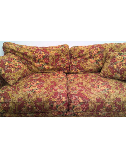 Red Floral Sofa