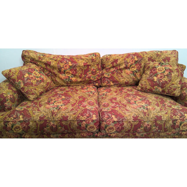 Red Floral Sofa