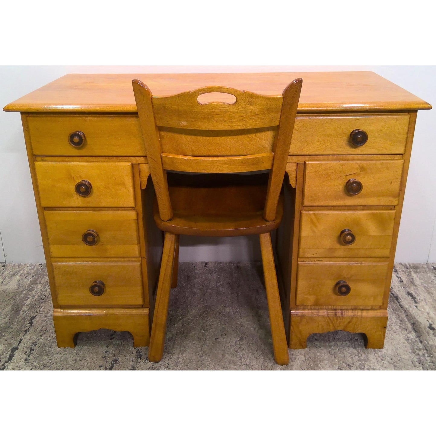 42" Wood Desk with Chair