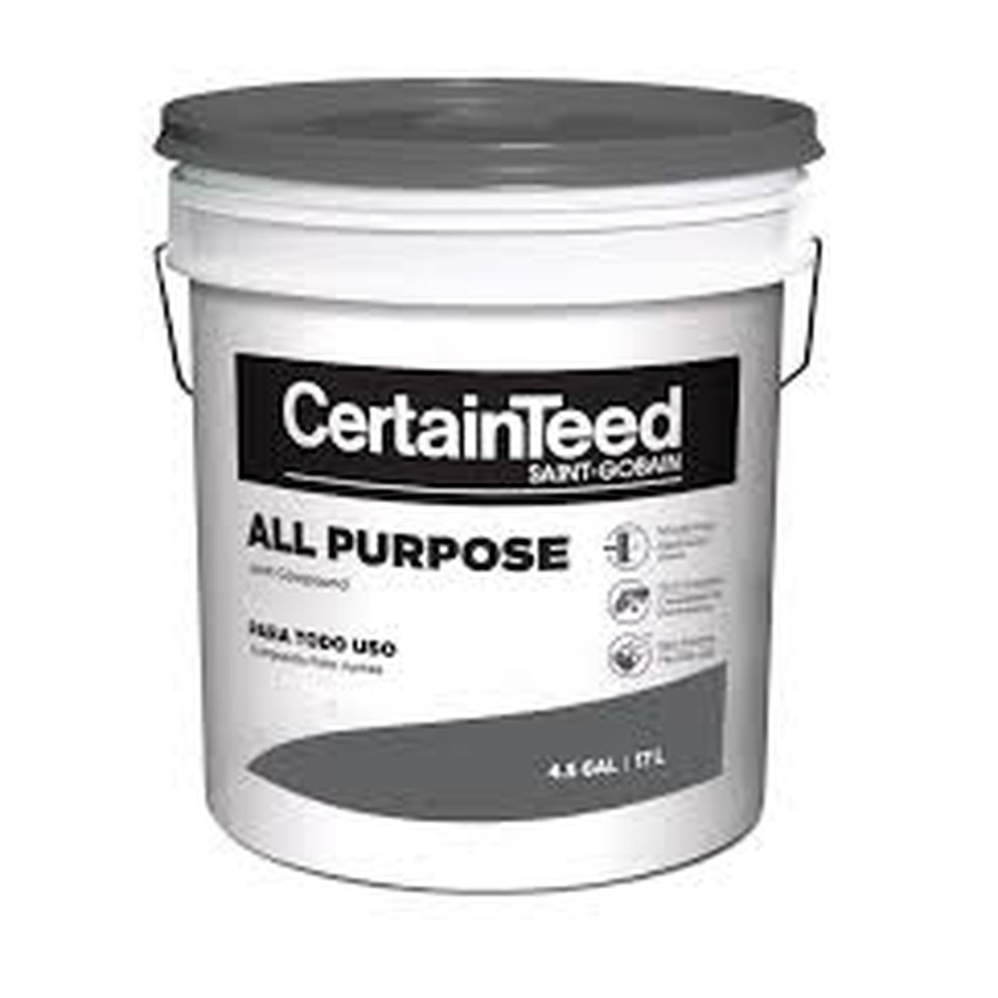 4.5 Gal. CertainTeed Premixed Lightweight Drywall Joint Compound