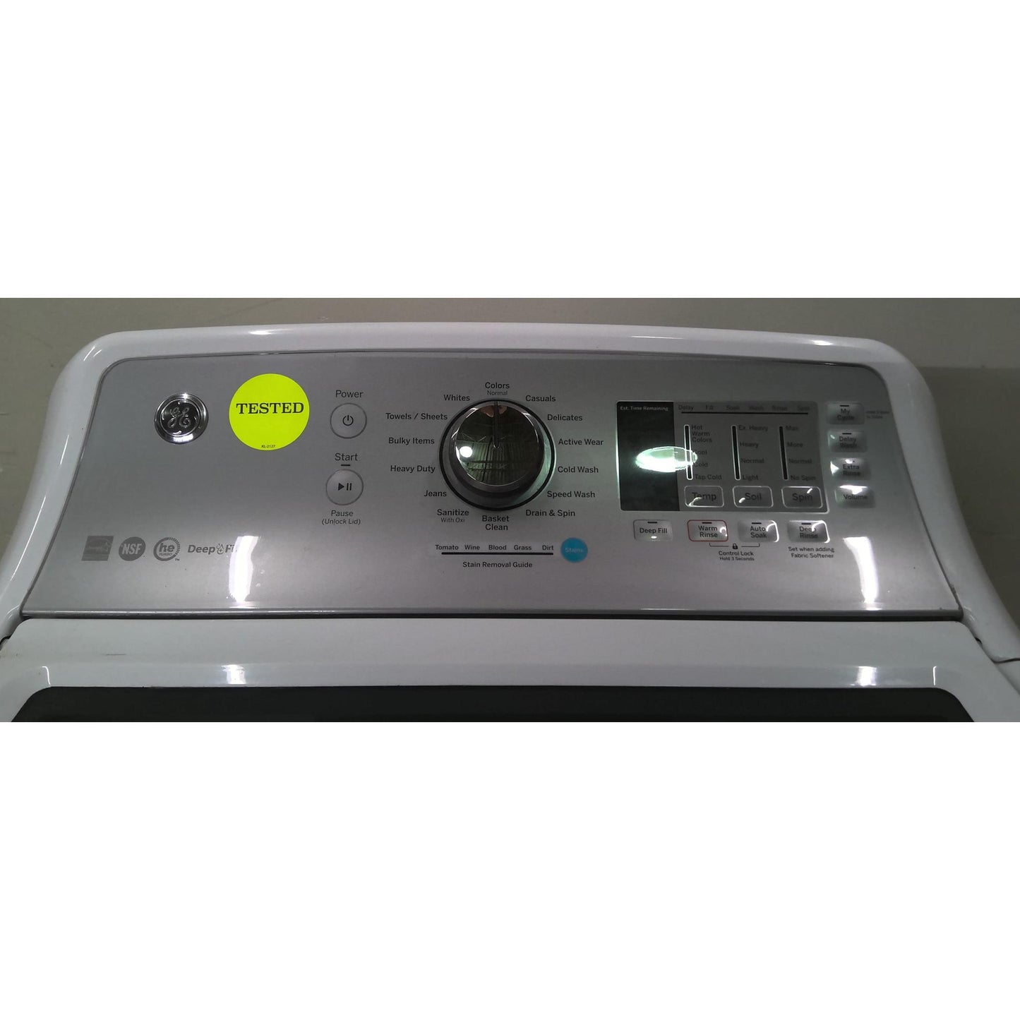 GE 4.6 cu. ft. Capacity Washer with Stainless Steel Basket