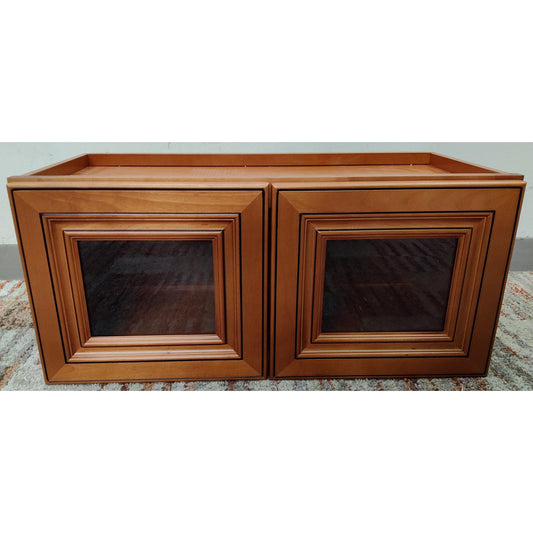 27" Glass Door Upper Cabinet RTA