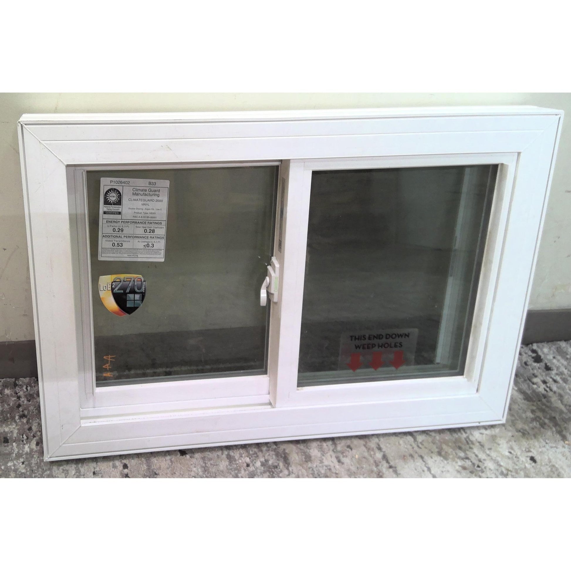 30.5" x 20.5" Slider Window