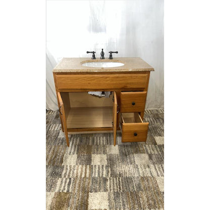 Granite Vanity + Sink Base