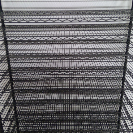 15 Tier Black Wire Metal Storage Rack