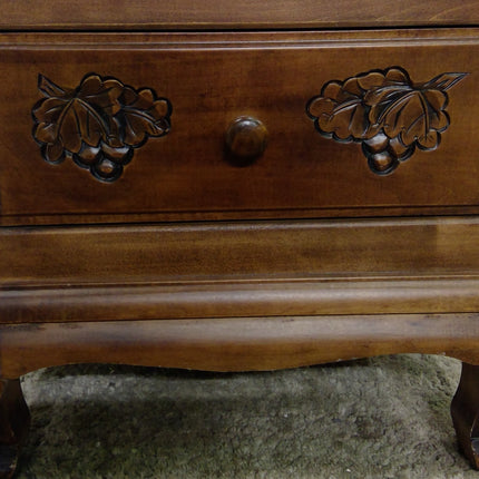 18" x 33" Carved Wood Cabinet