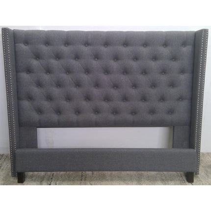 Queen Gray Bed Frame