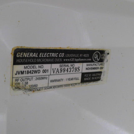 GE 1.8 Cu. Ft. White Over-the-Range Microwave Oven