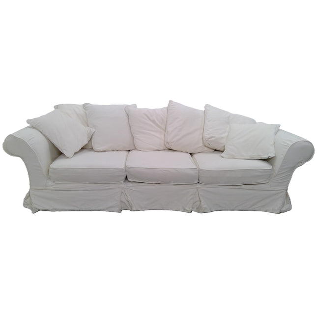 100" White Sofa