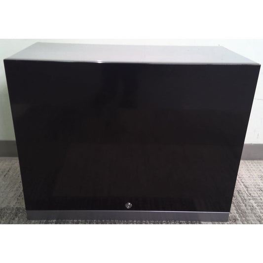 28" Black Steel Storage Cabinet