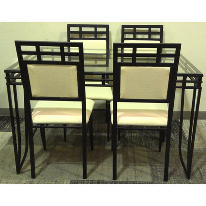 5-Piece Glass Dining Set