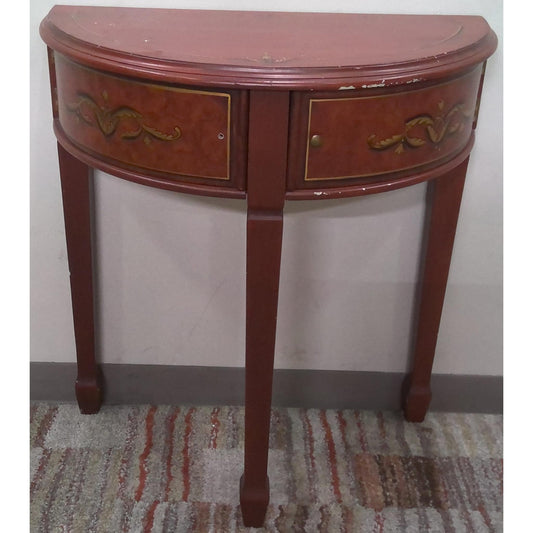28" Half Round Hallway Table