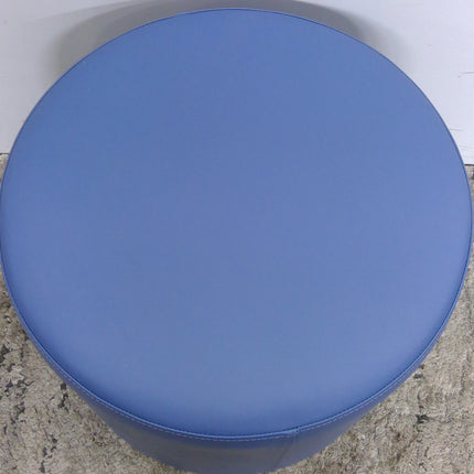 Round Blue Ottoman