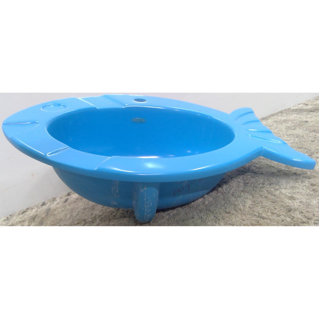 Blue Drop In Fish Shaped Sink