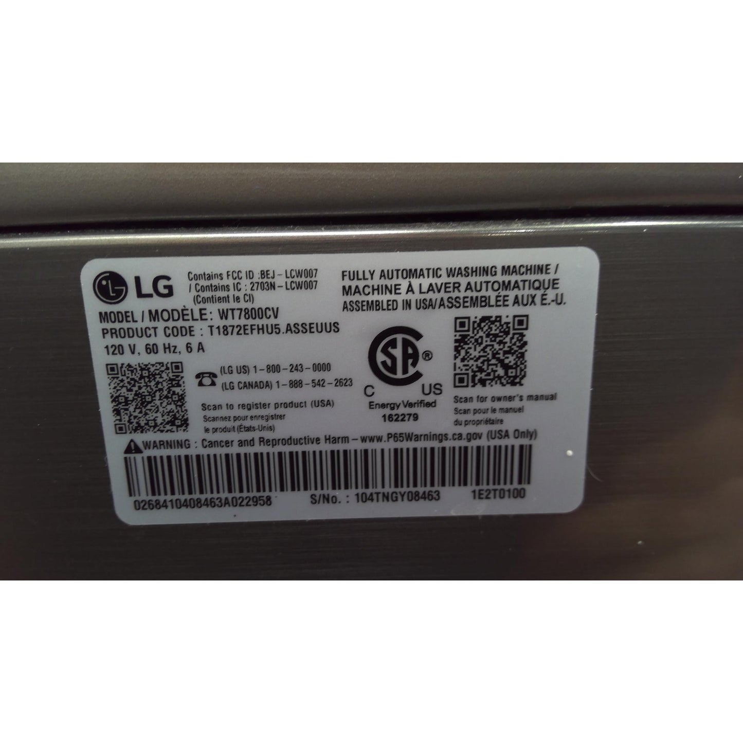 LG 5.5 cu.ft. Smart wi-fi Enabled Top Load Washer with TurboWash3D Technology