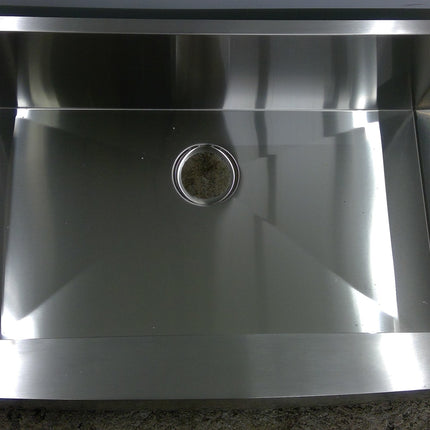 33" Undermount Apron Front Single Bowl Stainless Steel Sink