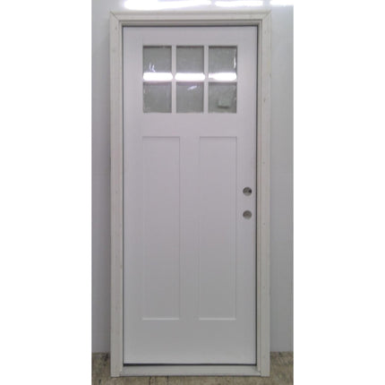 32" x 80"Left-hand Inswing Fiberglass Entry Door