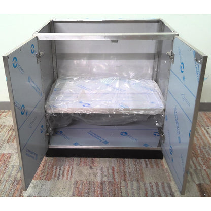32" Stainless Steel Kitchen Cabinet