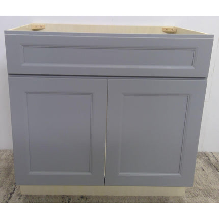 36" Gray Plywood Sink Base Cabinet (Added 07/31/2026)