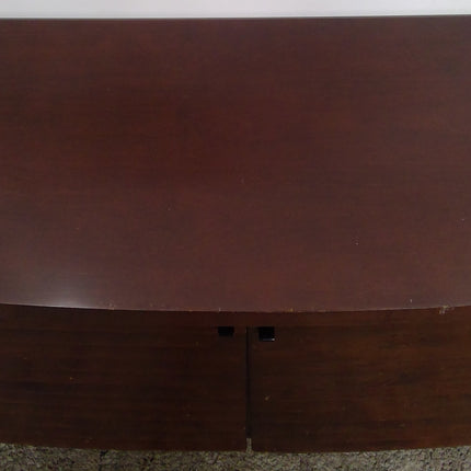 84.5" Dark Brown Wood Media Console