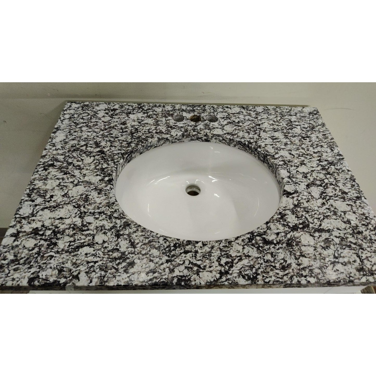 31" White Vanity with Granite Top