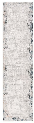 Taupe/Ivory Blue 2 X 8 Runner Rug