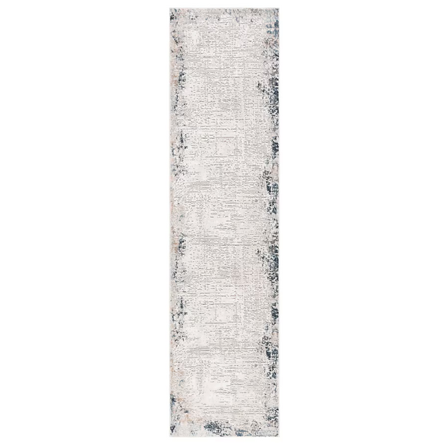 Taupe/Ivory Blue 2 X 8 Runner Rug