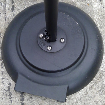 Black Metal Umbrella Base with Casters