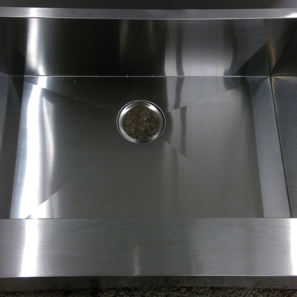 28" Undermount Apron Front Single Bowl Stainless Steel Sink