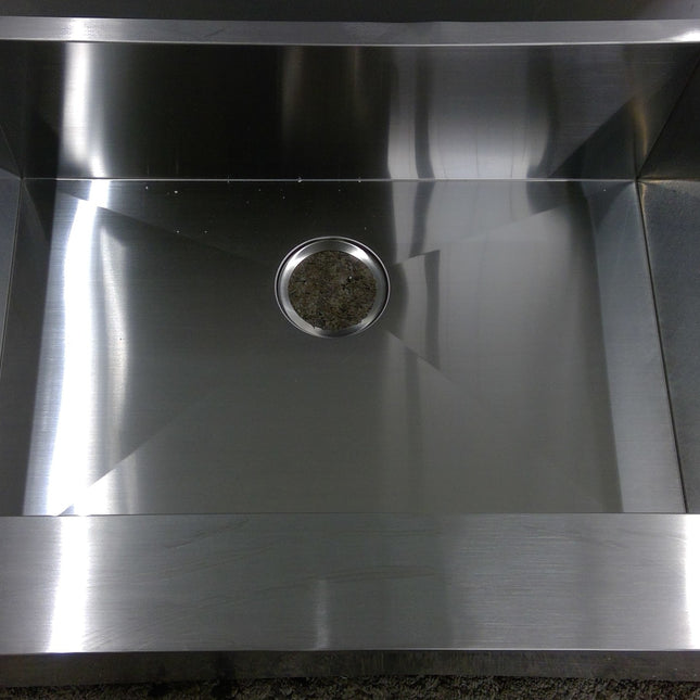 28" Undermount Apron Front Single Bowl Stainless Steel Sink