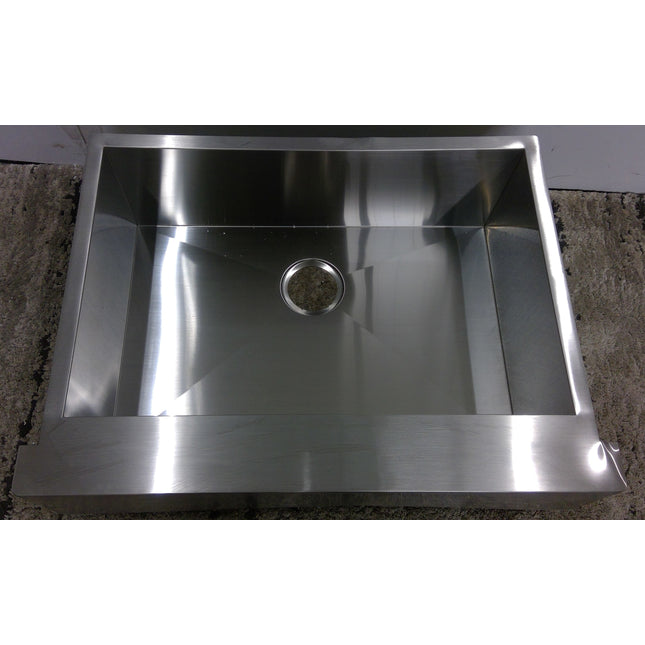 28" Undermount Apron Front Single Bowl Stainless Steel Sink