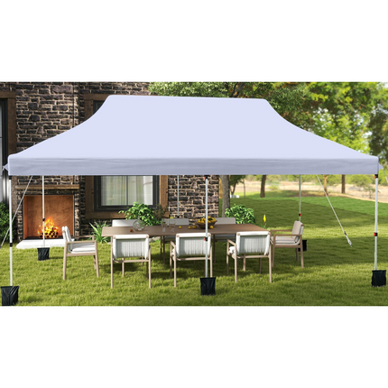 10 X 20 FT Pop up Canopy Tent Foldable Portable Outdoor Gazebo with Carry Bag