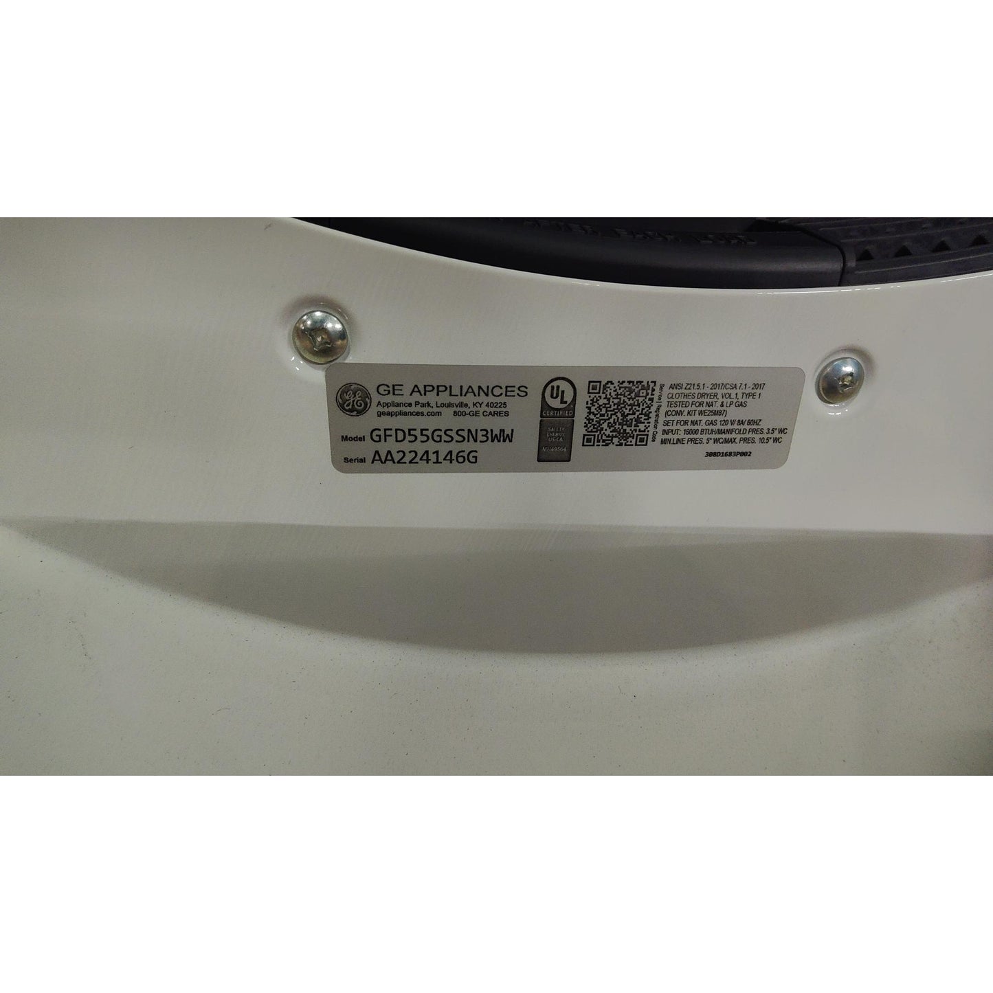 ReStore Select x GE 7.8 Cu. Ft. White Frontload Gas Dryer - AA224146G - FL