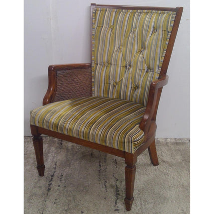 Armchair with Striped Cushion