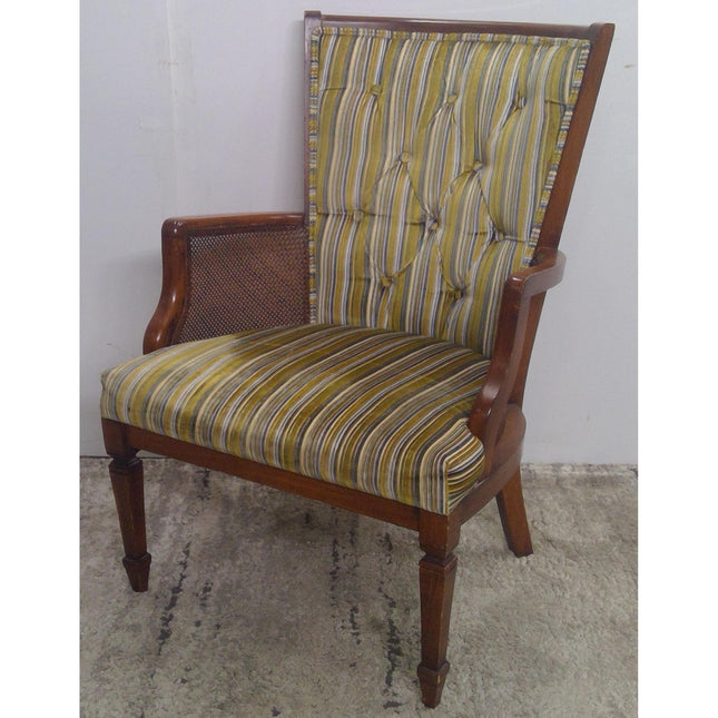 Armchair with Striped Cushion