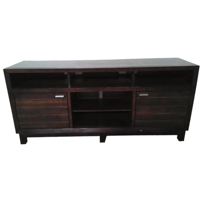 64" Dark Wood TV Stand