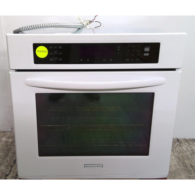 30" KitchenAid White Electric Wall Oven