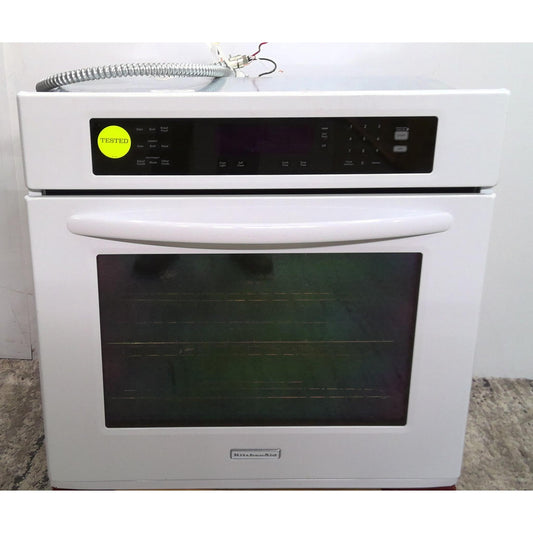 30" KitchenAid White Electric Wall Oven