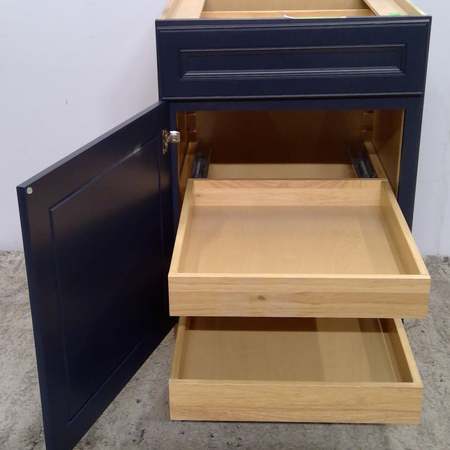 23.5" Blue Plywood Base Cabinet