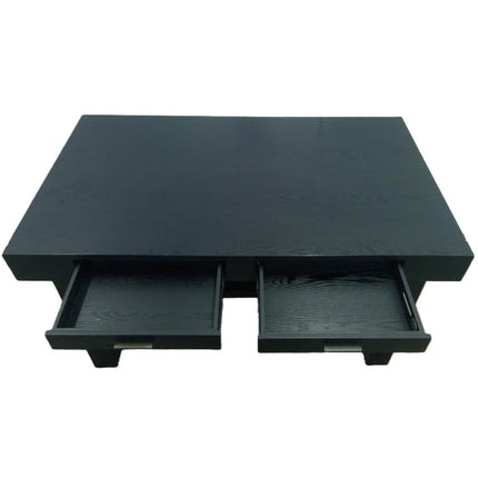 60" Black Table with Drawers (Added 07/16/2026)