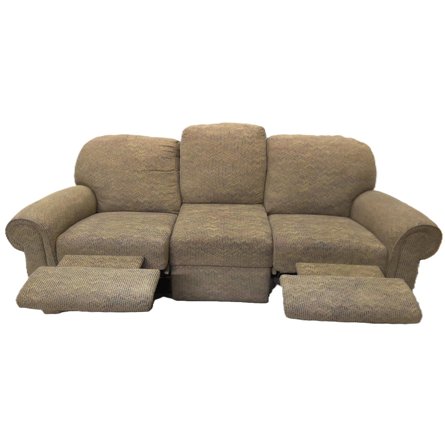 90" Brown Recliner Sofa