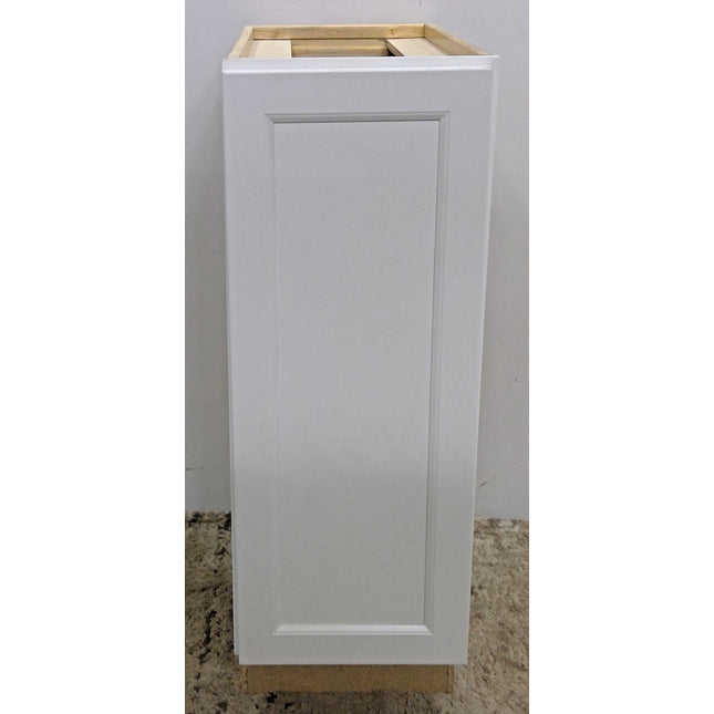 12" White Pullout Organizer Base Cabinet
